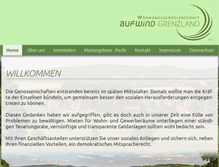 Tablet Screenshot of genossenschaft-aufwind.de